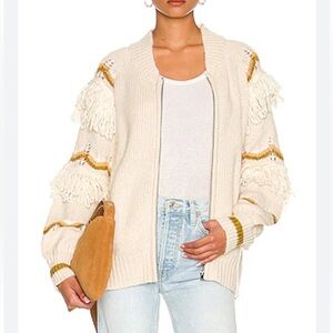 Jen's Pirate Booty NWOT Knit Zip Front Wool Dream Jacket in Snowed In Small